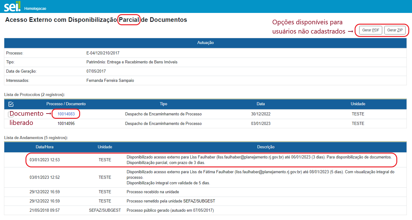 Acesso Parcial