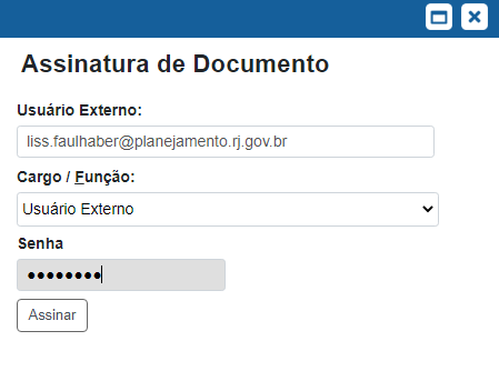 Assinatura de Documento